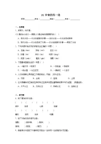 小学语文统编版（2024）三年级下册宇宙的另一边练习