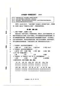 2025北京海淀六年级（上）期末语文试卷