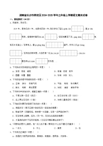 湖南省长沙市雨花区2024-2025学年三年级上学期语文期末试卷