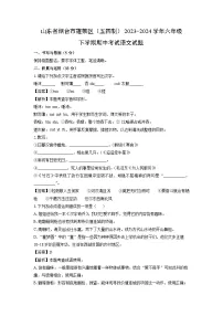 山东省烟台市蓬莱区（五四制）2023-2024学年六年级下学期期中考试语文试卷（解析版）