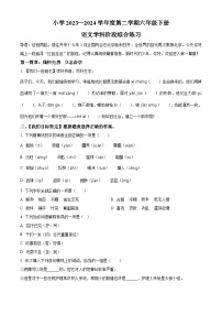 2023-2024学年山东省青岛市四方区统编版六年级下册期中考试语文试卷