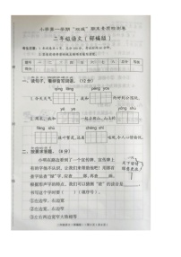河北省沧州市沧县2024-2025学年二年级上学期期末语文试卷