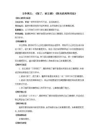 小学语文统编版（2024）六年级下册阳光的两种用法教案设计