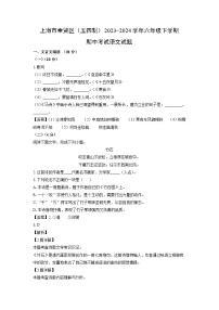上海市奉贤区（五四制）2023-2024学年六年级下学期期中考试语文试卷（解析版）