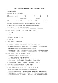 2023年陕西省榆林市神木斯市小升初语文试卷