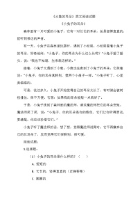 小学语文统编版（2024）二年级下册大象的耳朵当堂达标检测题