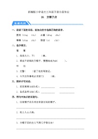 小学语文统编版（2024）三年级下册方帽子店当堂检测题