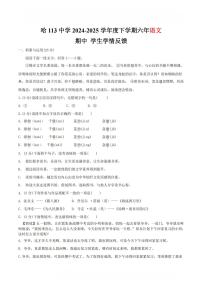 2025年哈尔滨市113中学六年级（下）期中语文试题及答案