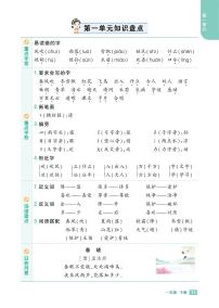 2025春小学语文《知识盘点》1年级下册学案含答案