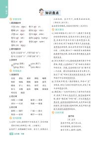 2025春小学语文《知识盘点》5年级下册学案含答案