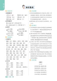 2025春小学语文《知识盘点》6年级下册学案含答案