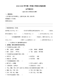 五年级语文下册 期末质量检测试卷08（原卷+答案与解释）2024-2025学年下学期 全国通用 统编版