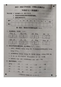 河北省石家庄市新乐市2023-2024学年第二学期二年级语文期末试卷（部编版，无答案）