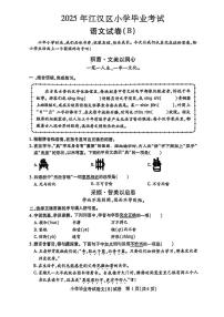 湖北省武汉市江岸区2024-2025学年六年级下学期6月期末语文试题B卷