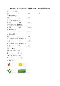 小学语文日月山川综合训练题