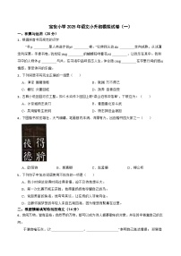 宝安小学2025年语文小升初模拟试卷（四）(学生版)
