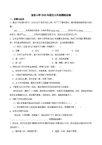 宝安小学2025年语文小升初模拟试卷（五）(学生版)