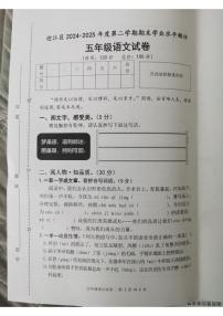 安徽省安庆市迎江区2024-2025学年第二学期五年级语文期末试卷（无答案）