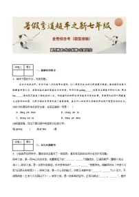 【金卷综合考】题型熟悉+综合检测+自我定位-2025年小升初新七年级语文暑假预习超车宝典（统编版2024）