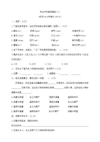 六年级下册语文小升初模拟真题卷（八） 部编版 含答案