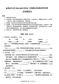 广东省深圳市龙华区2024-2025学年第二学期五年级语文期末试卷（无答案）