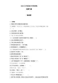 2025六年级小升初语文专项训练（基础知识二）-2.理解句意（24P 详细解析）