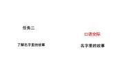 小学统编版（2024）第三单元口语交际 名字里的故事课堂教学ppt课件