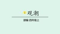 小学语文统编版（2024）四年级上册观潮说课ppt课件