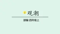 小学语文统编版（2024）四年级上册观潮说课ppt课件