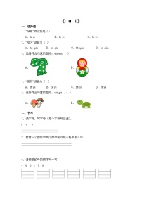 小学语文统编版（2024）一年级上册（2024）i u ü一课一练