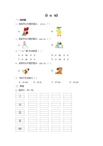 统编版（2024）i u ü课后练习题