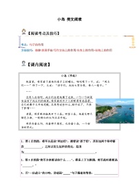 五年级语文上册类文阅读——《小岛》试题（含答案）