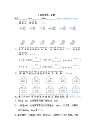 2025年部编版二年级语文上册期末专项练习题（含答案）：汉字正音、正形