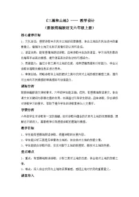 小学语文统编版（2024）六年级上册三黑和土地教案