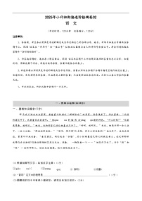 [小升初]2025年统编版：衔接进阶检测卷02：语文衔接过关检测[含解析]