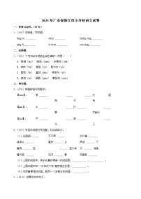 2025年广东省阳江市小升初语文试卷