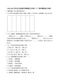 2024-2025学年山东省德州市陵城区五年级（上）期中模拟语文试卷