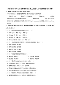 2024-2025学年山东省潍坊市昌乐县五年级（上）期中模拟语文试卷