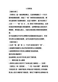 小学统编版（2024）珍珠鸟教案