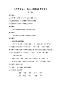 统编版（2024）五年级上册珍珠鸟教学设计