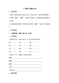 小学语文统编版（2024）六年级上册丁香结导学案及答案