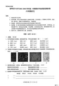 2024-2025学年深圳市龙华区六年级上册期末语文试卷