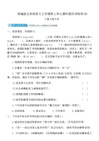 统编版（2024）五年级上册猎人海力布当堂检测题