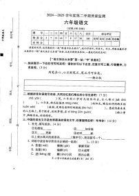 安徽省宣城市宁国市2024-2025学年六年级下学期6月期末语文试题