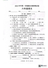 广东省广州市从化区2024-2025学年六年级上学期期末语文试卷