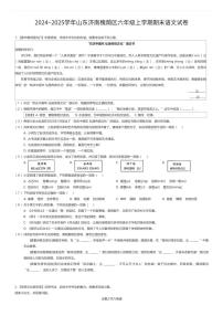 2024~2025学年山东济南槐荫区六年级上学期期末语文试卷（有答案解析）