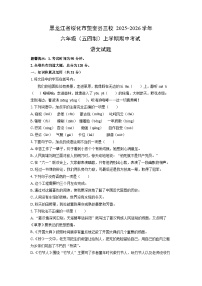 黑龙江省绥化市望奎县三校2025-2026学年六年级（五四制）上学期期中考试语文试卷（学生版）
