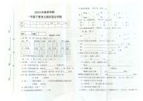 广西贵港市桂平市2024-2025学年第二学期一年级语文期末试卷（无答案）