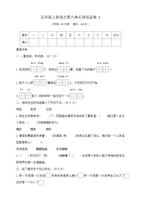 统编版（2024）五年级上册语文园地优秀复习练习题