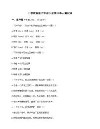 小学 语文 统编版 六年级下册 第六单元 测试卷及解析